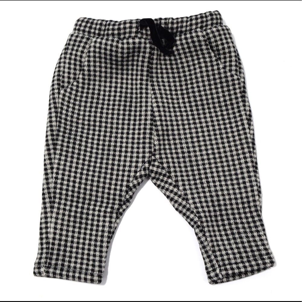 Zara BabyGirl Plaid Pants Joggers 3-6 m